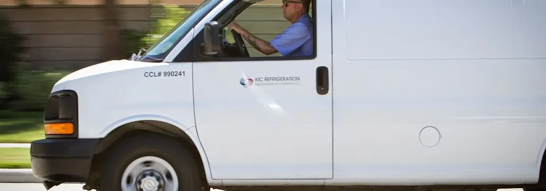 KIC Refrigeration service vehicle serving Utica area